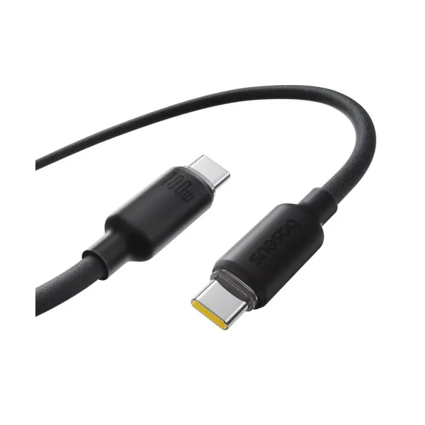 MR4_145755 Кабель pd baseus foamed silicone type-c to type-c 100w 1m, чорний e0426700 