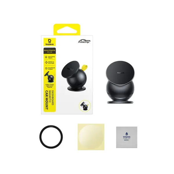 АВТОТРИМАЧ BASEUS PRIMETRIP VC1 AIR DASHBOARD MAGNETIC CAR MOUNT, ЧОРНИЙ C0013901