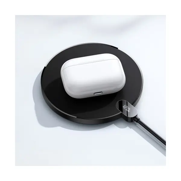 MR4_145668 Бездротовий зарядний пристрій baseus digital led display gen 2 wireless charger 15w, чорний cced000001 