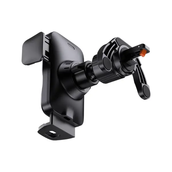 MR4_145670 Бездротовий автомобільний зарядний пристрій baseus wisdom auto alignment car mount wireless qi 15w air outlet, чорний cgzx000001 