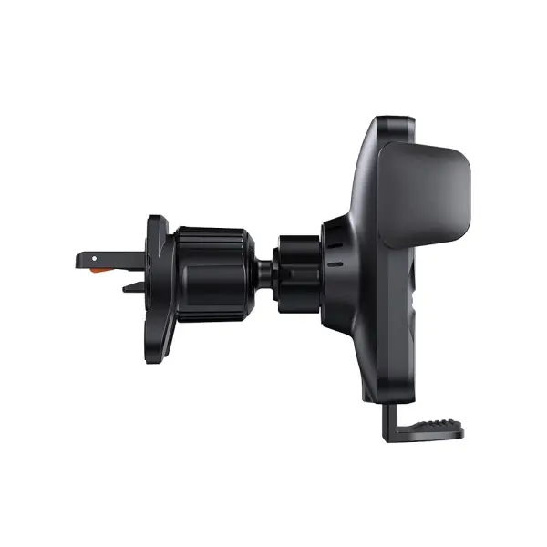 БЕЗДРОТОВИЙ АВТОМОБІЛЬНИЙ ЗАРЯДНИЙ ПРИСТРІЙ BASEUS WISDOM AUTO ALIGNMENT CAR MOUNT WIRELESS QI 15W AIR OUTLET, ЧОРНИЙ CGZX000001