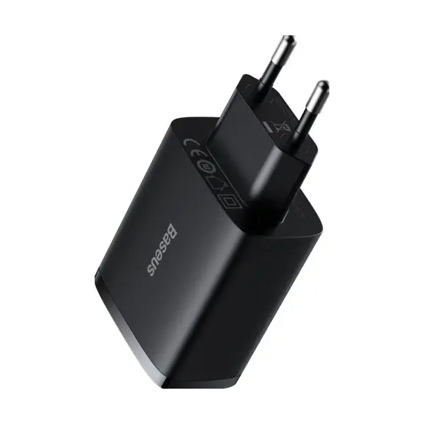 MR4_145674 Мережевий зарядний пристрій baseus compact charger 3-usb 17w eu, чорний ccxj020101 