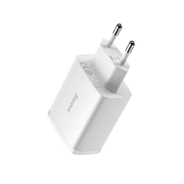 MR4_145675 Мережевий зарядний пристрій baseus compact charger 3-usb 17w eu, білий ccxj020102 