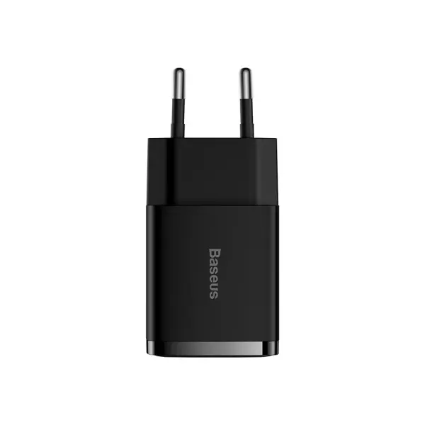 MR4_145672 Мережевий зарядний пристрій baseus compact charger 2u 10.5w eu, чорний ccxj010201 