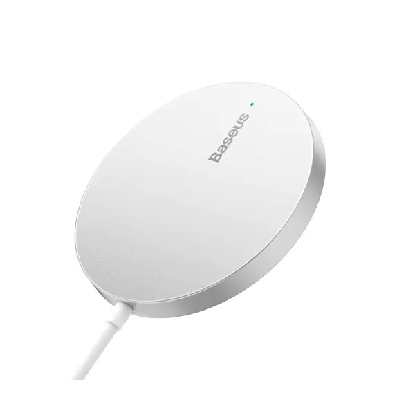 MR4_145688 Бездротовий зарядний пристрій baseus simple mini3 magnetic wireless charger 15w, сірий ccjj040012 
