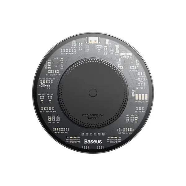 БЕЗДРОТОВИЙ ЗАРЯДНИЙ ПРИСТРІЙ BASEUS SIMPLE 2 WIRELESS CHARGER 15W, ЧОРНИЙ CCJJ050001