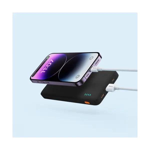 ЗОВНІШНІЙ АКУМУЛЯТОР POWER BANK BASEUS AIRPOW 20W 10 000MAH, ЧОРНИЙ PPQD090001