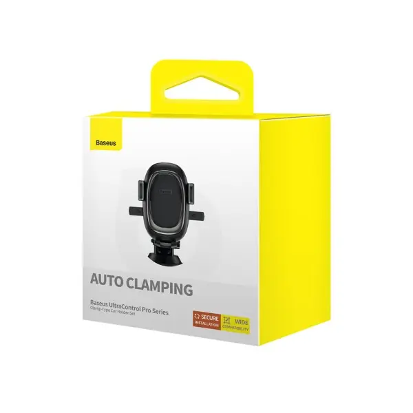 АВТОТРИМАЧ BASEUS ULTRACONTROL PRO SERIES CLAMP-TYPE CAR HOLDER SET CLUSTER, ЧОРНИЙ C40351600113-00