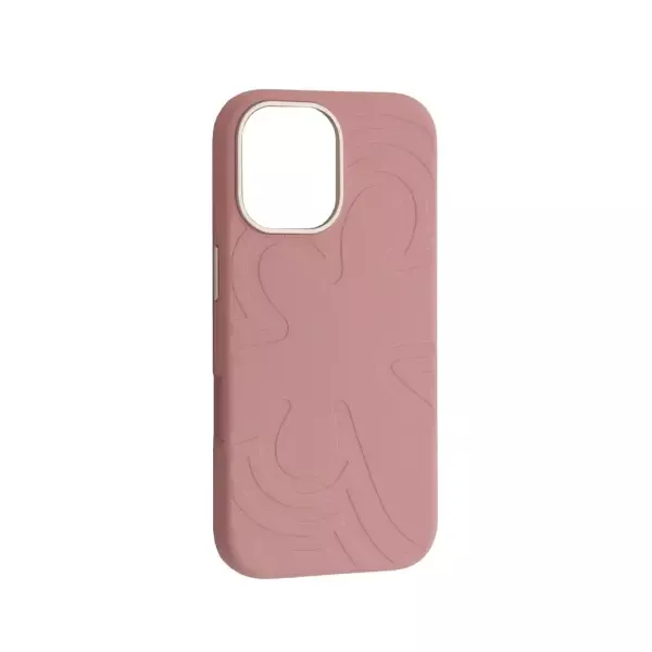 MR4_145853 Чохол flower liquid silicone case magsafe для iphone 16 cherry blossom рожевий 