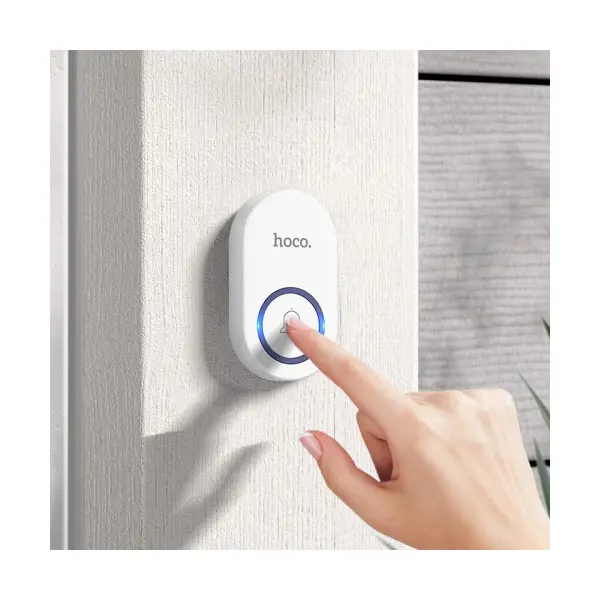 MR4_145842 Безпровідний дзвінок hoco hi25 wireless doorbell (eu), білий 