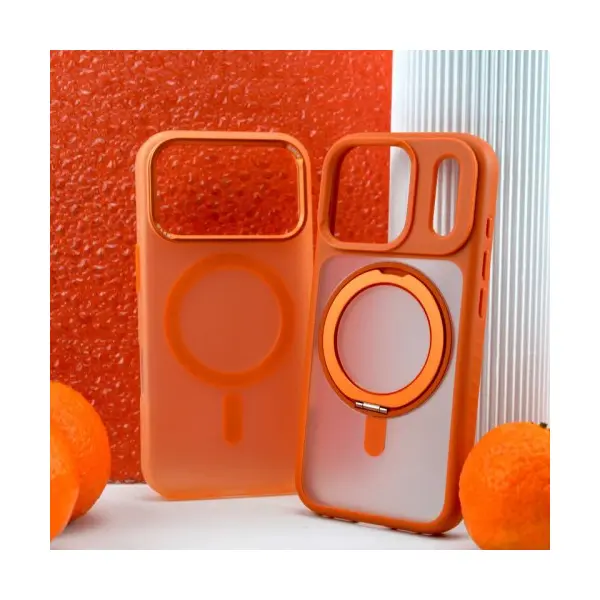 ЧОХОЛ ROCK GUARD TRANSPARENT MAGNETIC (ANTI-DROP LENS PROTECTION) ДЛЯ IPHONE 17 PRO ПОМАРАНЧЕВИЙ