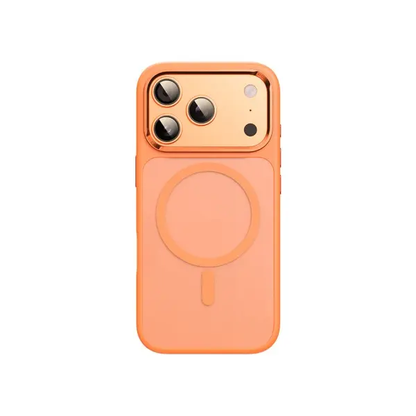 MR4_145999 Чохол rock guard touch magnetic protection case (metal lens frame) для iphone 17 pro max помаранчевий 