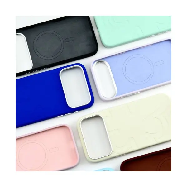 ЧОХОЛ FLOWER LIQUID SILICONE CASE MAGSAFE ДЛЯ IPHONE 17 QUIET СИНІЙ