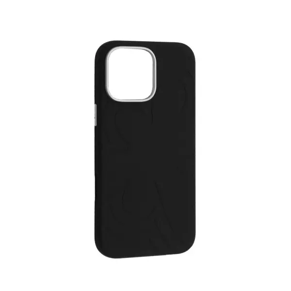 ЧОХОЛ FLOWER LIQUID SILICONE CASE MAGSAFE ДЛЯ IPHONE 16 PRO MAX, ЧОРНИЙ