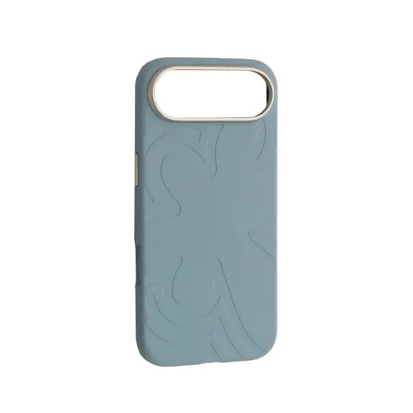 MR4_145892 Чохол flower liquid silicone case magsafe для iphone 17 air cloud синій 
