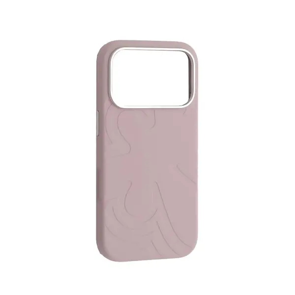 ЧОХОЛ FLOWER LIQUID SILICONE CASE MAGSAFE ДЛЯ IPHONE 17 PRO MAX MORANDI ПУРПУРОВИЙ