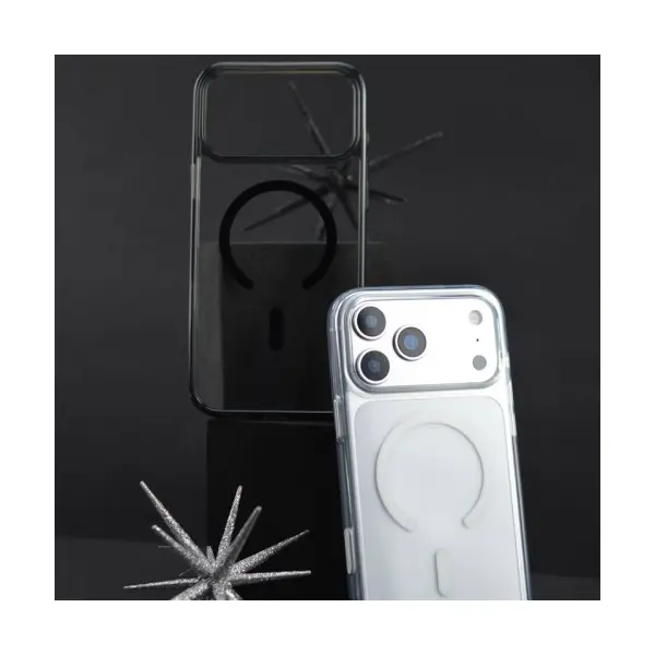 ЧОХОЛ CRYSTAL FRAME MAGSAFE ДЛЯ IPHONE 17 PRO ПОМАРАНЧЕВИЙ