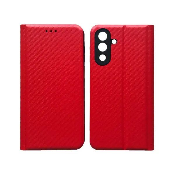 ЧЕХОЛ-КНИЖКА CARBONE ДЛЯ SAMSUNG A17 4G, 5G ЧЕРВОНИЙ