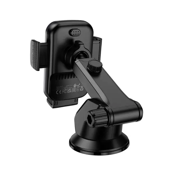 АВТОТРИМАЧ BOROFONE BH222 LEADING PUSH-TYPE WIRELESS FAST CHARGING CAR HOLDER (CENTER CONSOLE), ЧОРНИЙ