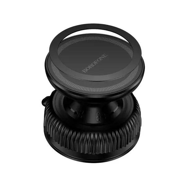 АВТОТРИМАЧ МАГНІТНИЙ BOROFONE BH139 RIDER VACUUM SUCTION CUP MAGNETIC HOLDER (UNIVERSAL), ЧОРНИЙ
