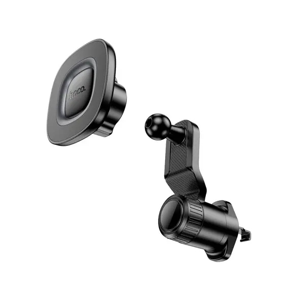 АВТОТРИМАЧ HOCO H74 CROWN RING MAGNETIC CAR HOLDER (AIR OUTLET), ЧОРНИЙ METAL, СІРИЙ