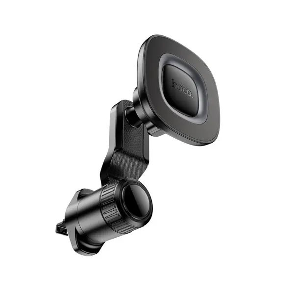 АВТОТРИМАЧ HOCO H74 CROWN RING MAGNETIC CAR HOLDER (AIR OUTLET), ЧОРНИЙ METAL, СІРИЙ