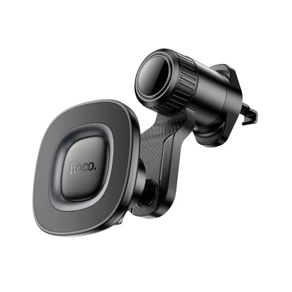АВТОТРИМАЧ HOCO H74 CROWN RING MAGNETIC CAR HOLDER (AIR OUTLET), ЧОРНИЙ METAL, СІРИЙ
