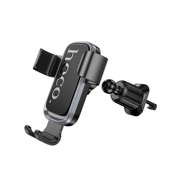 АВТОТРИМАЧ HOCO H80 VISTA GRAVITY CAR HOLDER (AIR OUTLET), ЧОРНИЙ METAL, СІРИЙ