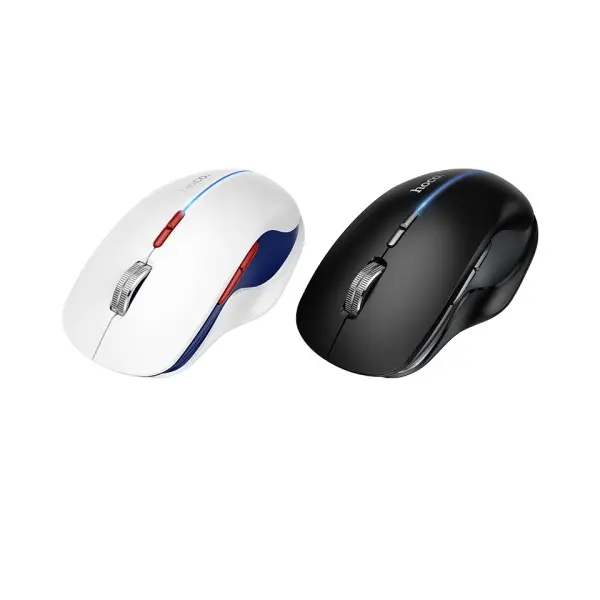 КОМПЮТЕРНА МИШКА HOCO GM40 DIXON RGB DUAL-MODE WIRELESS MOUSE (RECHARGEABLE VERSION) DARK NIGHT, ЧОРНИЙ