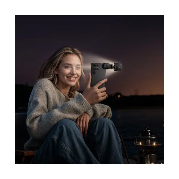 ПОРТАТИВНА ЛАМПА HOCO K28 BEAUTY MINI FILL LIGHT, ЧОРНИЙ