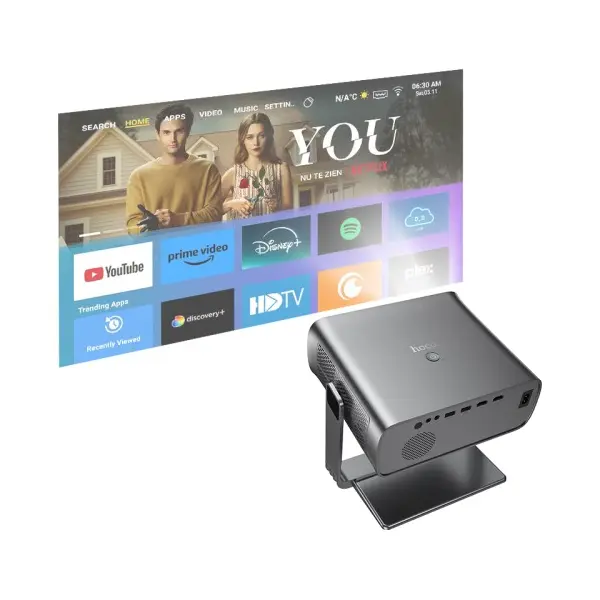 ВІДЕОПРОЄКТОР HOCO DT5 SMART ELECTRIC FOCUS PROJECTOR (1080P ANDROID VERSION)
