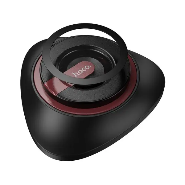 MR4_146172 Автотримач hoco h90 tower folding ring magnetic car holder (dashboard), чорний and червоний 