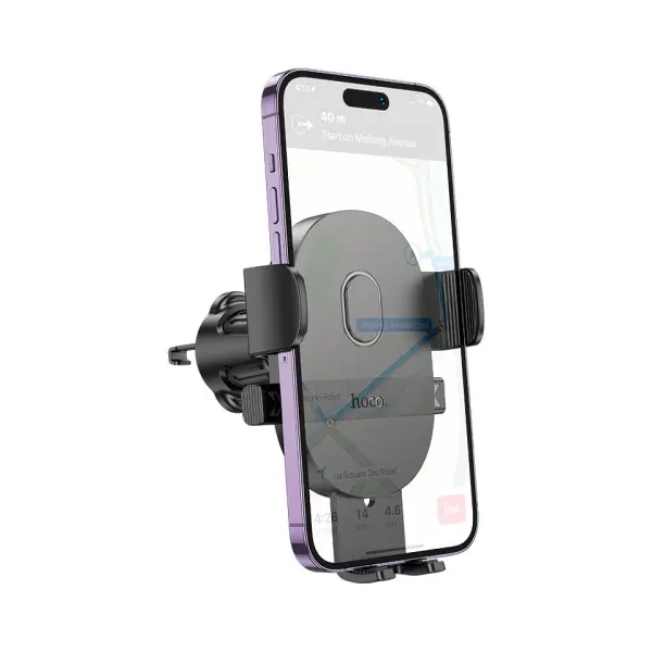 АВТОТРИМАЧ HOCO H18 MIGHTY ONE-BUTTON CAR HOLDER (AIR OUTLET), ЧОРНИЙ