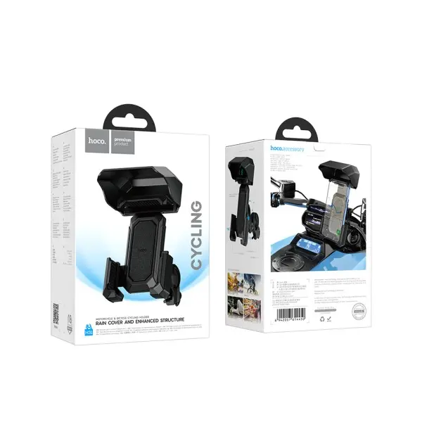 ТРИМАЧ ВЕЛО-МОТО HOCO H31 WILD WOLF BICYCLE MOTORCYCLE UNIVERSAL HOLDER, ЧОРНИЙ