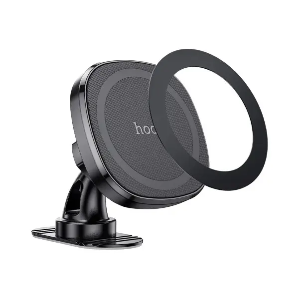АВТОТРИМАЧ HOCO H35 CHEETAH MAGNETIC RING CAR HOLDER (CENTER CONSOLE), ЧОРНИЙ
