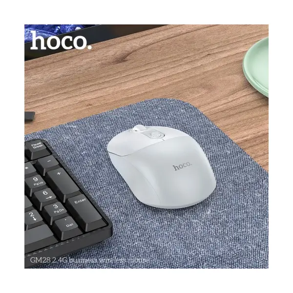 КОМПЮТЕРНА МИШКА HOCO GM28 2.4G BUSINESS WIRELESS MOUSE, БІЛИЙ