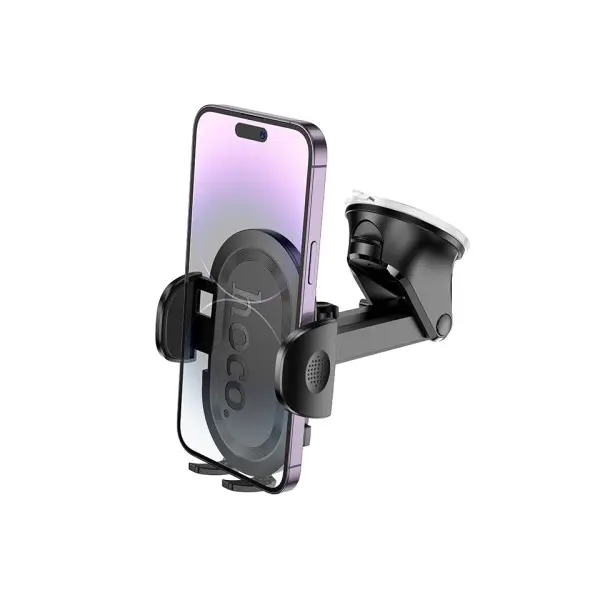 АВТОТРИМАЧ HOCO H54 BRUSCO ULTRA-THIN PUSH-TYPE CAR HOLDER, ЧОРНИЙ