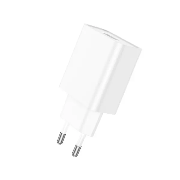 МЕРЕЖЕВИЙ ЗАРЯДНИЙ ПРИСТРІЙ BOROFONE BA74A ASPIRER 1USB, 2.1A, БІЛИЙ