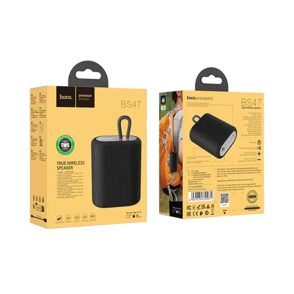 АКУСТИЧНА СИСТЕМА HOCO BS47 UNO SPORTS BT SPEAKER, ЧОРНИЙ