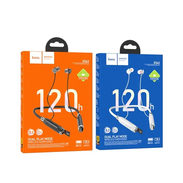 MR4_146146 Навушники бездротові hoco es62 pretty neck-hang bt earphones, чорний 