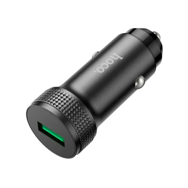 АВТОМОБІЛЬНИЙ ЗАРЯДНИЙ ПРИСТРІЙ HOCO Z49A LEVEL SINGLE PORT QC3.0 CAR CHARGER, ЧОРНИЙ