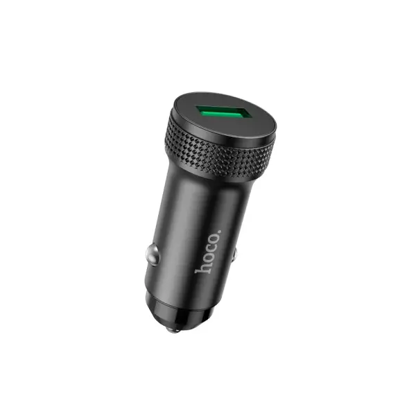 АВТОМОБІЛЬНИЙ ЗАРЯДНИЙ ПРИСТРІЙ HOCO Z49A LEVEL SINGLE PORT QC3.0 CAR CHARGER, ЧОРНИЙ