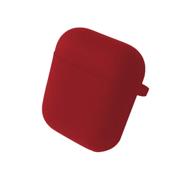 MR4_146300 Чохол для airpods 1, 2 silicone case, microfiber червоний 