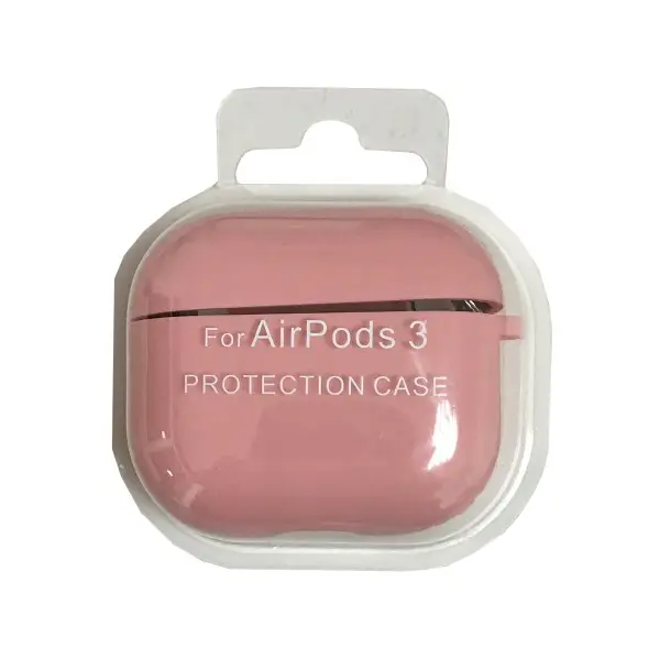 MR4_146306 Чохол для airpods 3 silicone case, microfiber рожевий 