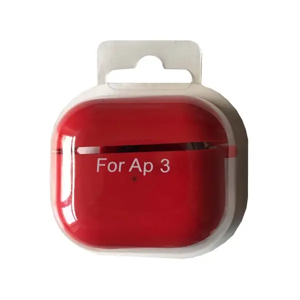 ЧОХОЛ ДЛЯ AIRPODS 3 SILICONE CASE, MICROFIBER ЧЕРВОНИЙ