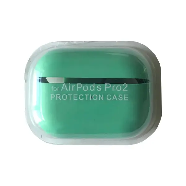 ЧОХОЛ ДЛЯ AIRPODS PRO 2 SILICONE CASE, MICROFIBER MINT