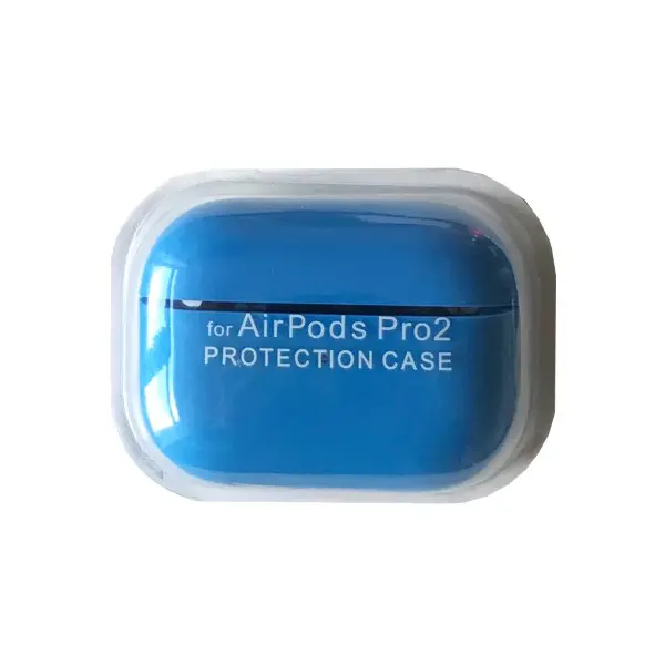 ЧОХОЛ ДЛЯ AIRPODS PRO 2 SILICONE CASE, MICROFIBER СИНІЙ