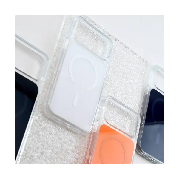ЧОХОЛ CLEAR COLOR CASE MAGSAFE (PС+TPU) ДЛЯ IPHONE 17 PRO, БІЛИЙ