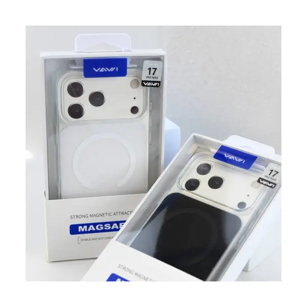 ЧОХОЛ CLEAR COLOR CASE MAGSAFE (PС+TPU) ДЛЯ IPHONE 17 PRO ПОМАРАНЧЕВИЙ