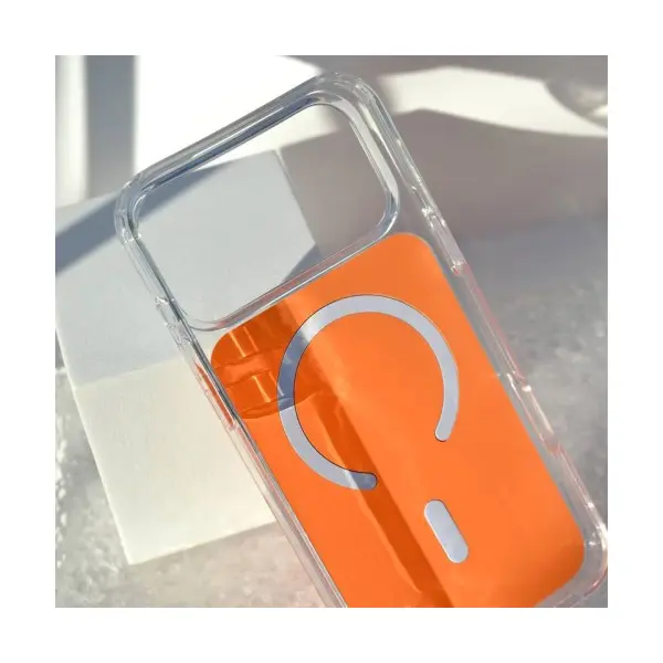 ЧОХОЛ CLEAR COLOR CASE MAGSAFE (PС+TPU) ДЛЯ IPHONE 17 PRO, ЧОРНИЙ